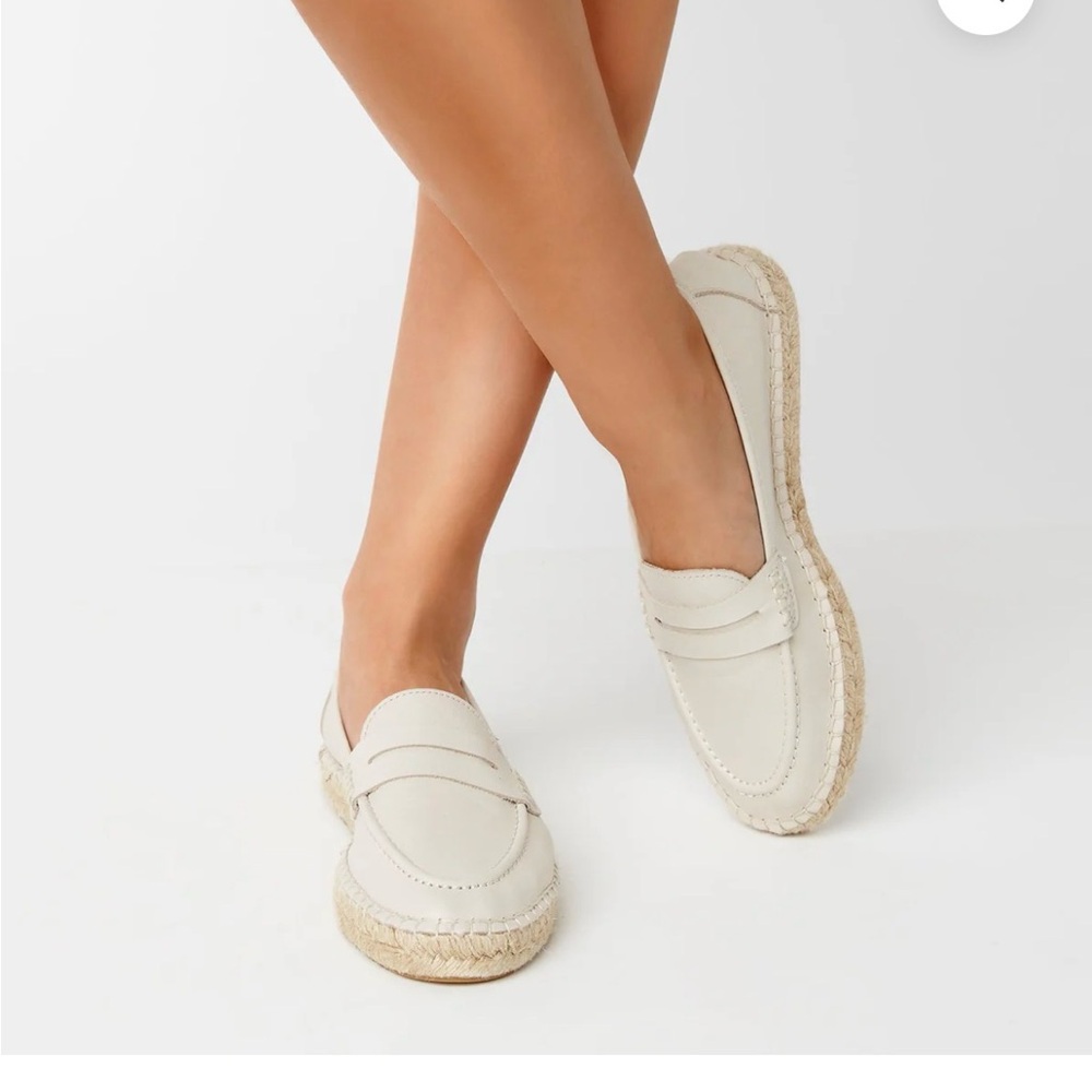 New La Canadienne CASH LEATHER Women ESPADRILLE Size 10